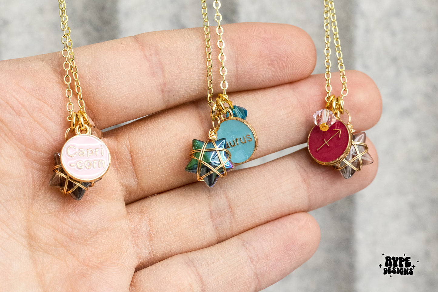 Star Sign Charms Necklace