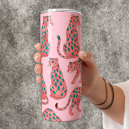 Pink Cheetah Tumbler – Fierce, Fun & Fashion-Forward