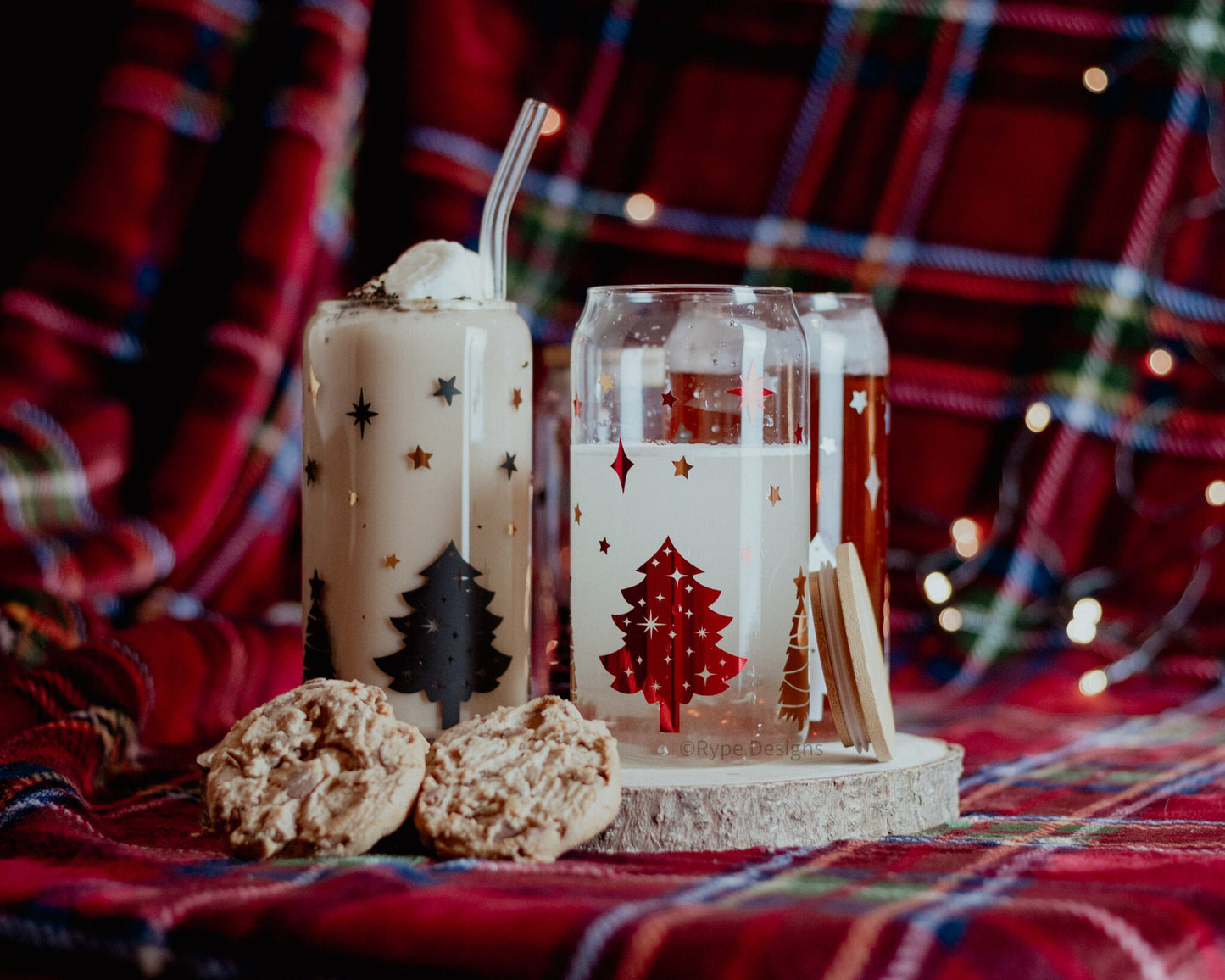 Christmas Night Glass Cup