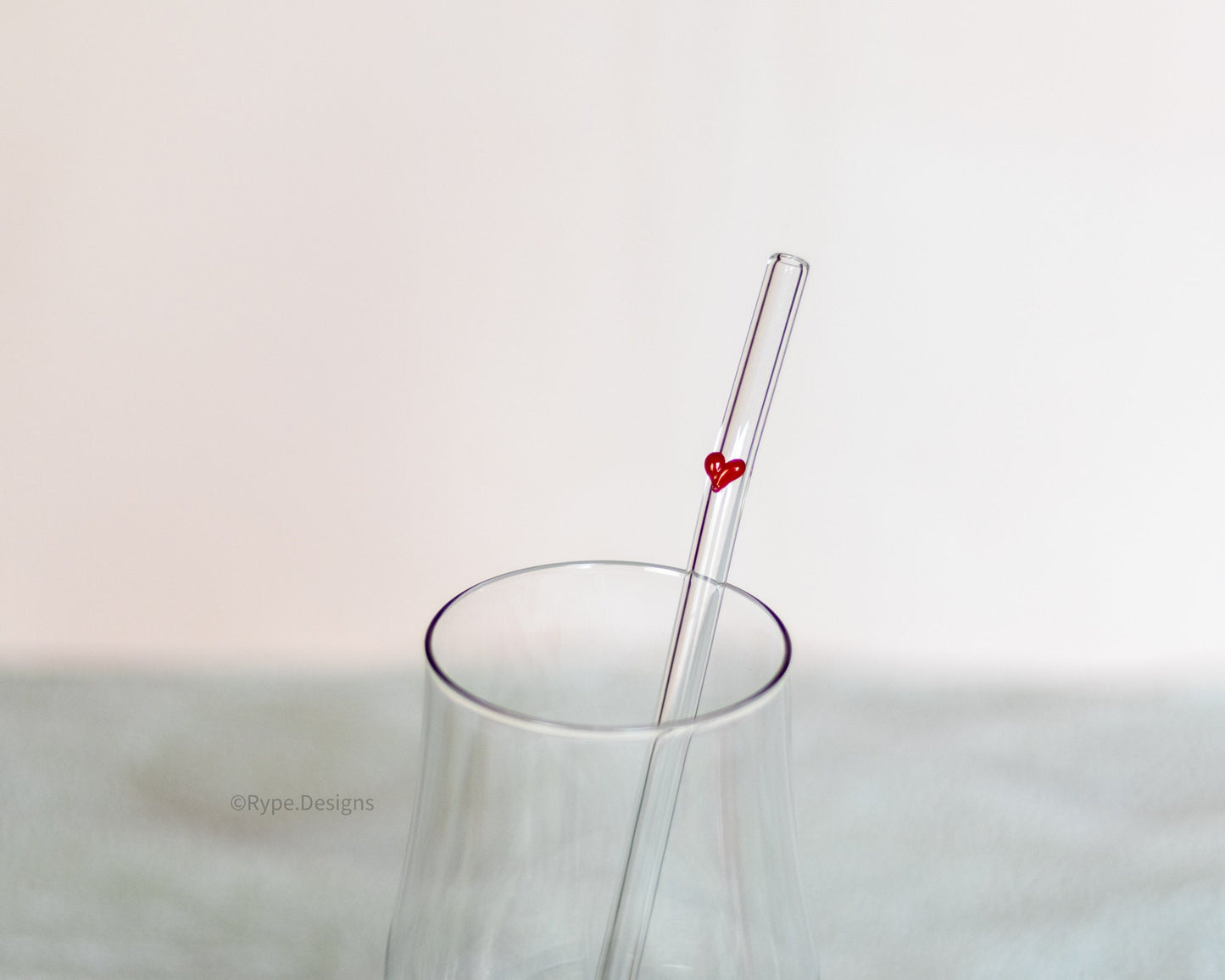 Red Heart Straw