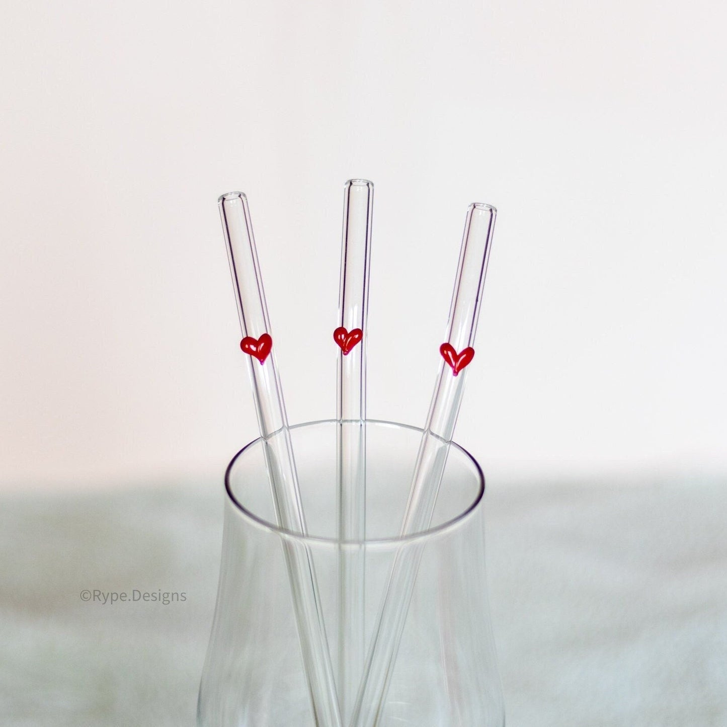 Red Heart Straw