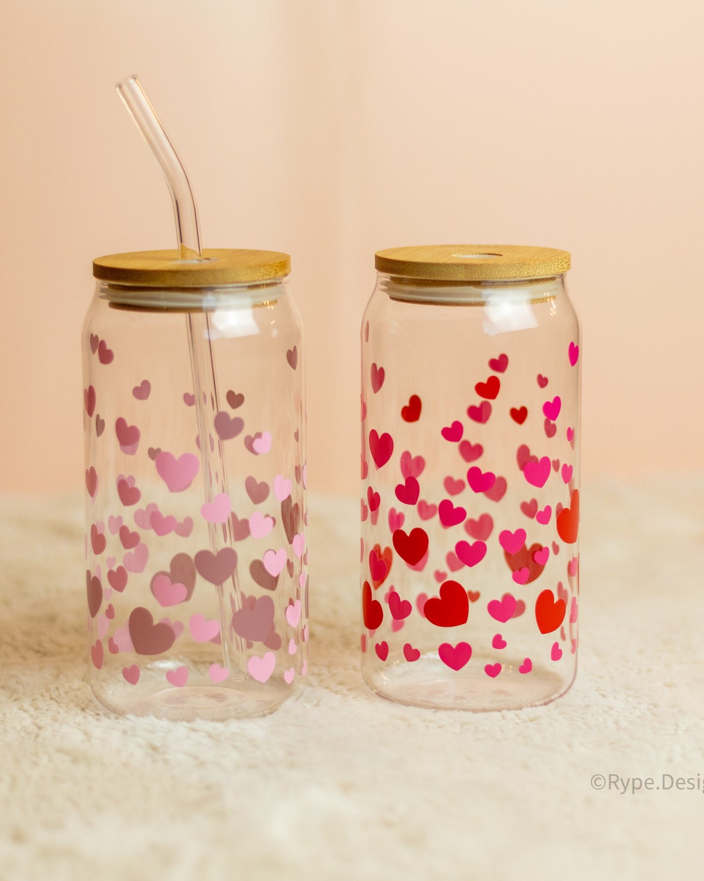 Hearts Glass Cup