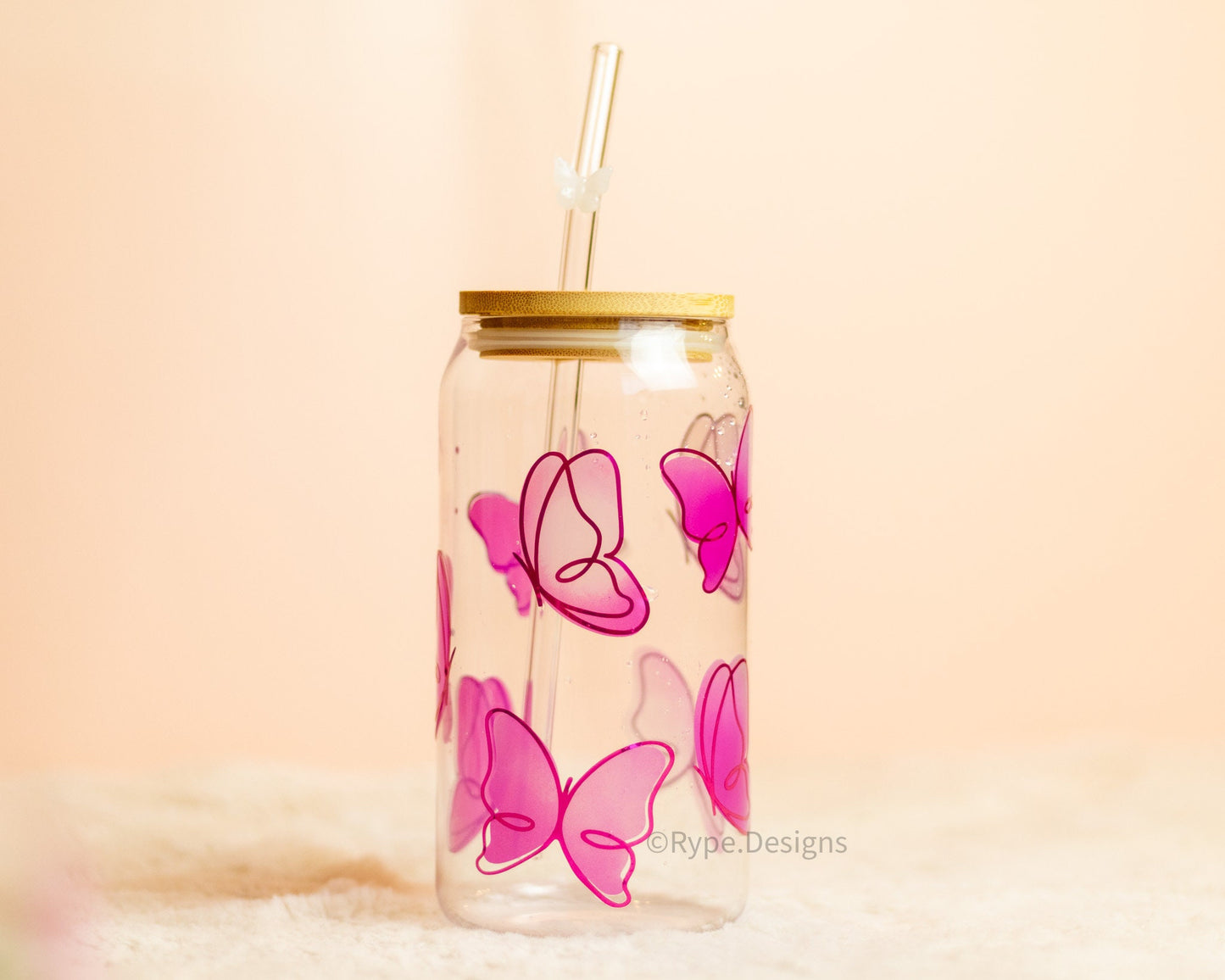 Butterfly Color Changing Glass Cup