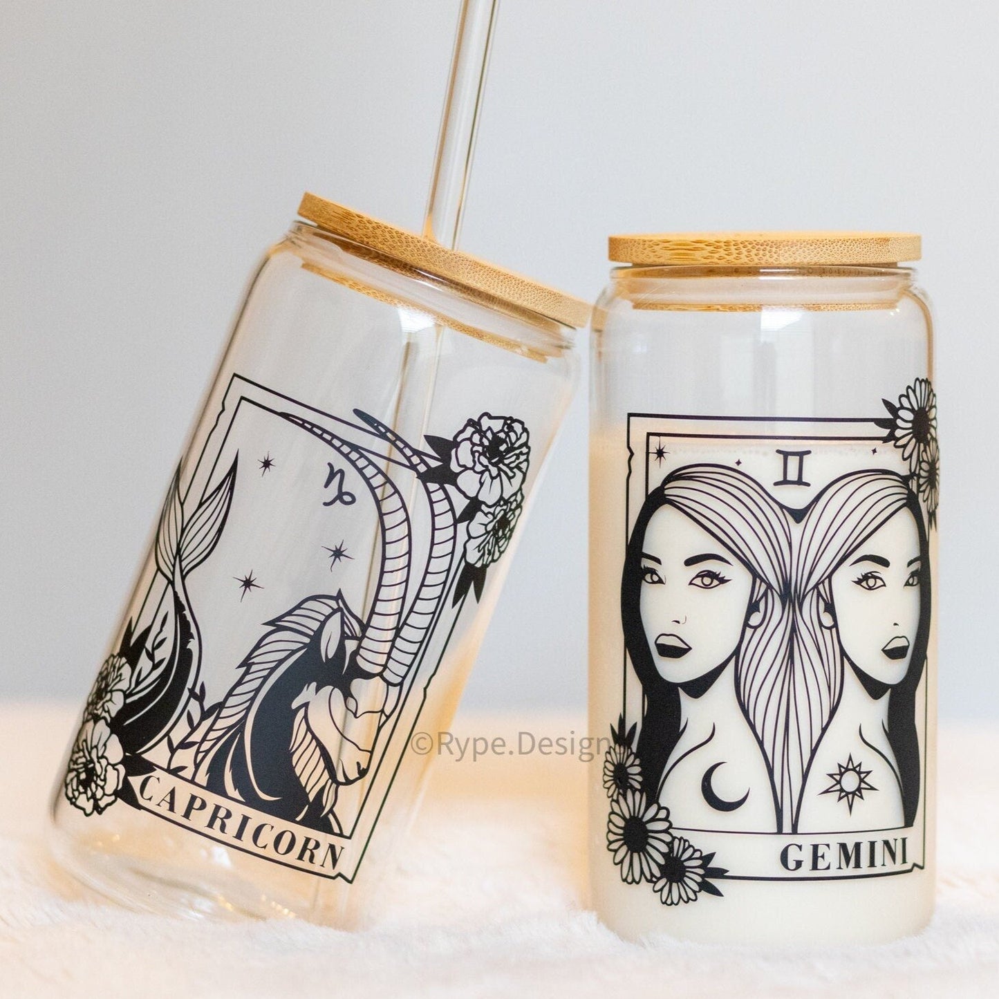 Zodiac Signs Glass Cup