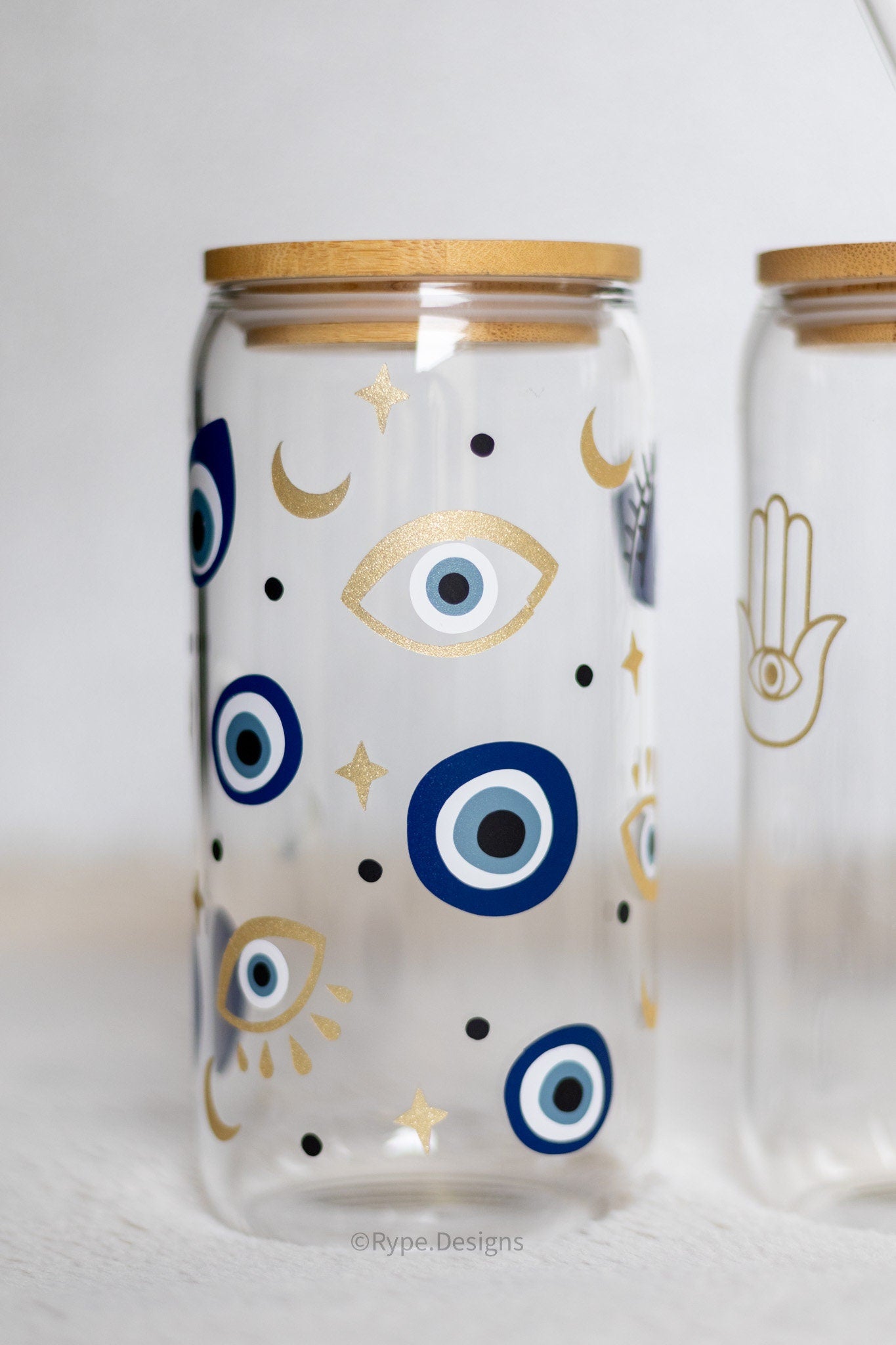 Evil Eye Glass Cup