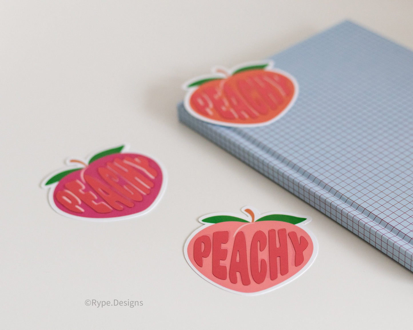 Peachy Reflective Sticker