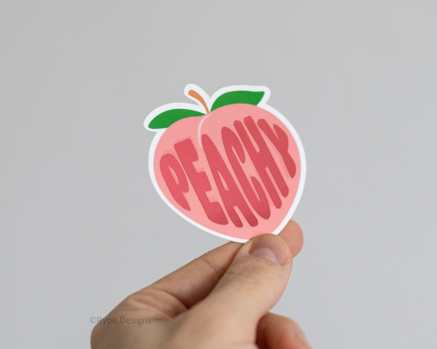 Peachy Reflective Sticker