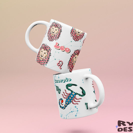 Mix Patterns Horoscope Mug