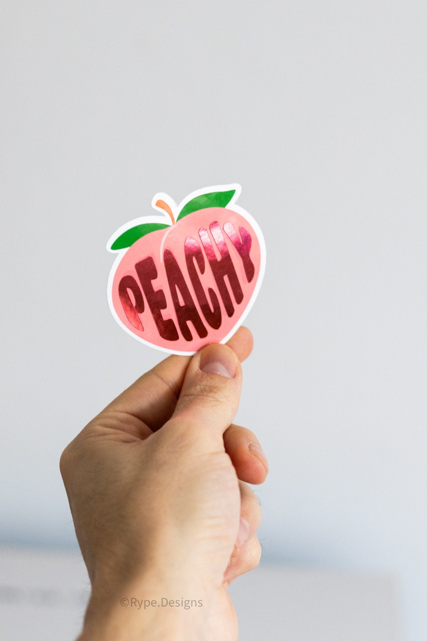 Peachy Reflective Sticker