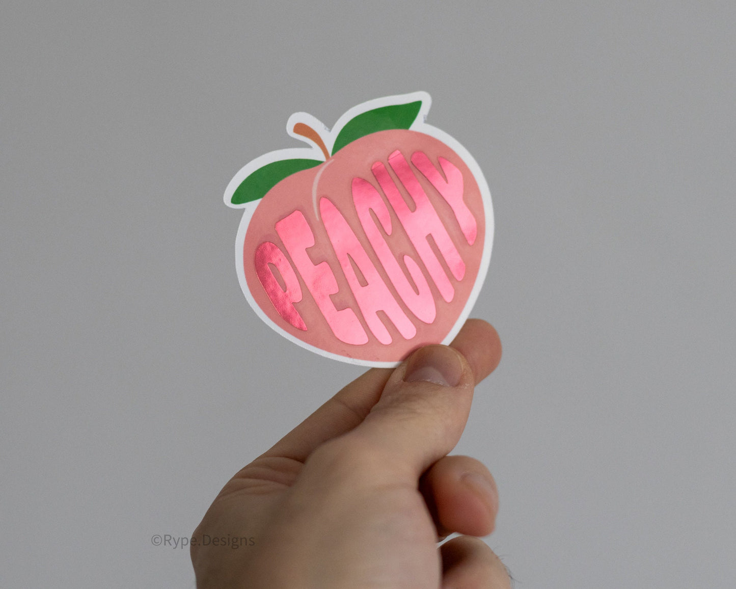 Peachy Reflective Sticker