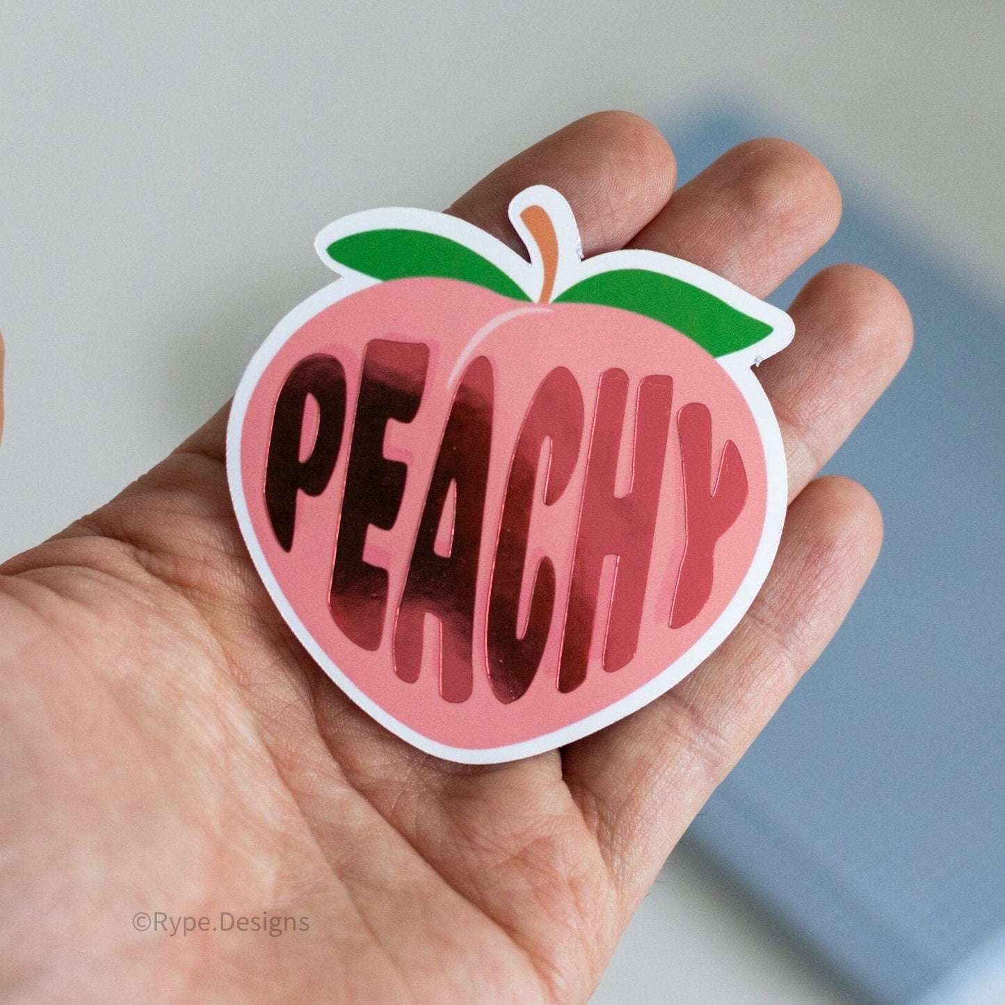 Peachy Reflective Sticker