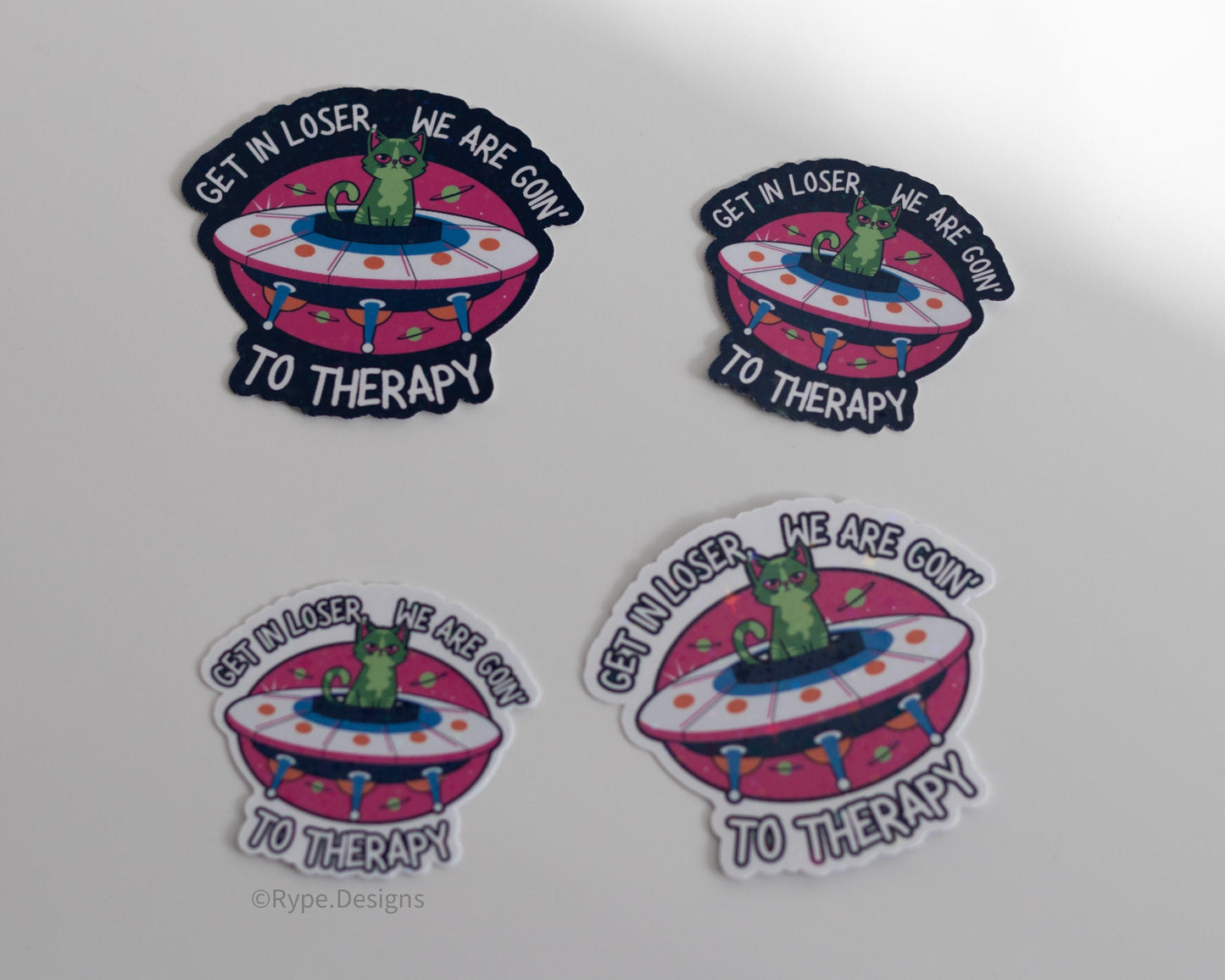 We Are Going to Therapy Sticker