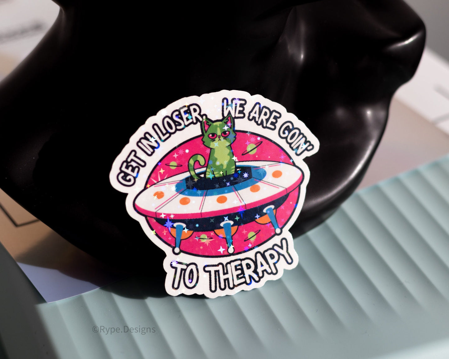 We Are Going to Therapy Sticker