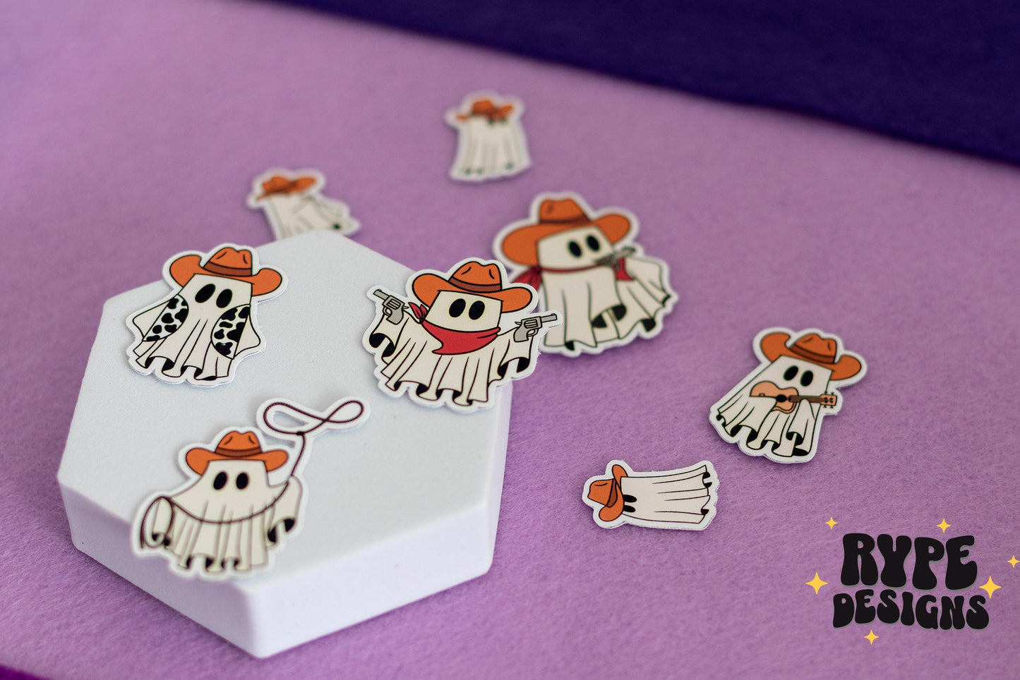 Cowboy Ghouls Sticker Set